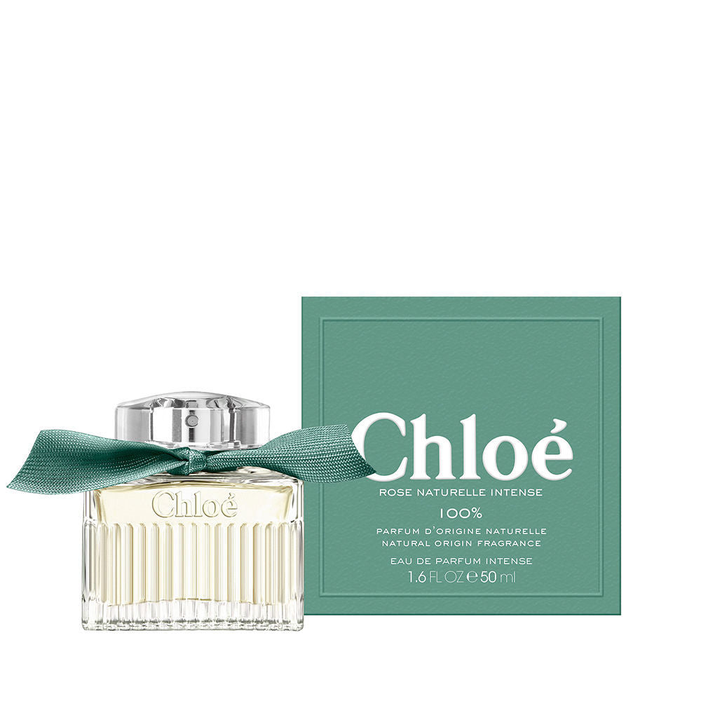 50 ml glass bottle with tied-neck ribbon, organic rose fragrance