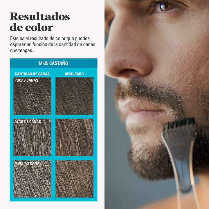 15 ml brown beard and moustache gel colour with small brush applicator