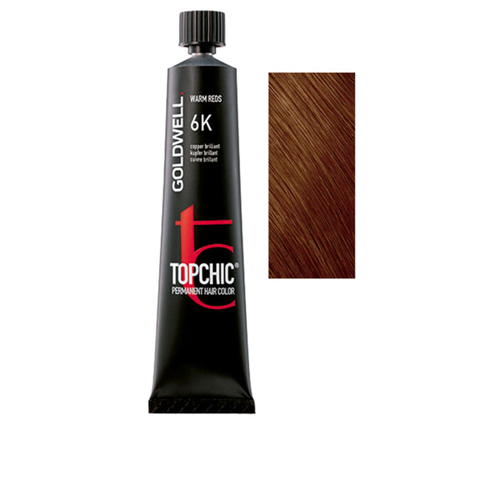 60 ml tube of permanent warm chestnut cream hair colour for Women, professional shade