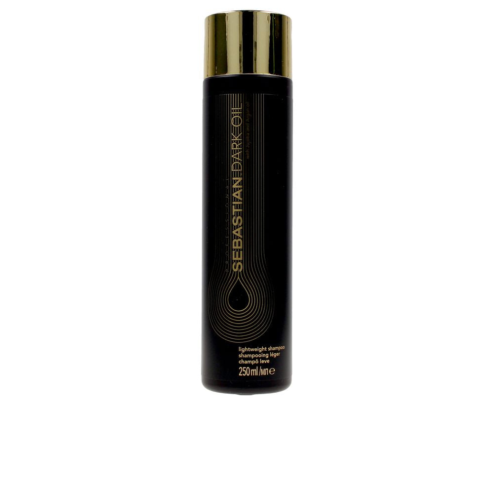 250 ml lightweight dark oil shampoo bottle, argan and jojoba oils, unisex