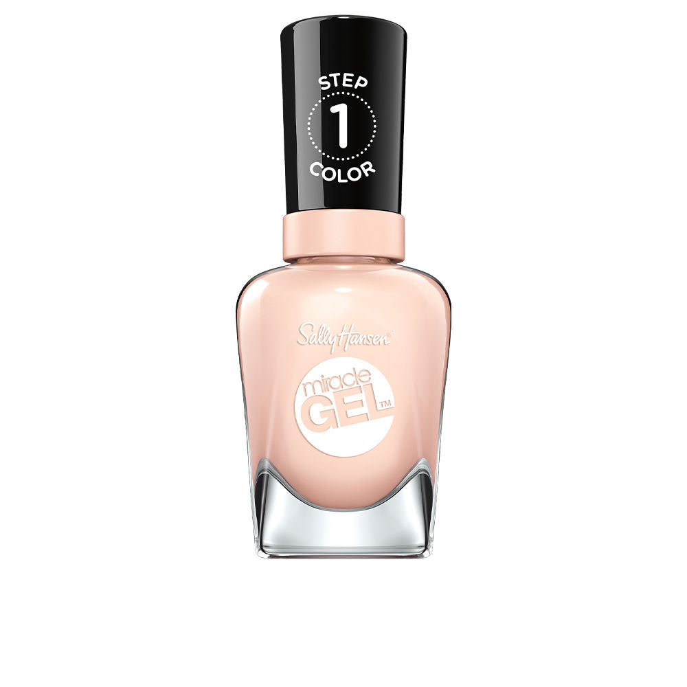 Bottle of Sheer Happiness gel-effect nail polish, soft pink shade, 14.7 ml