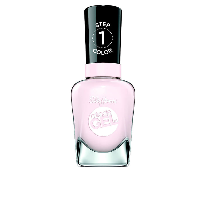14.7 ml peony pink cream nail polish with matching top coat, two-step kit
