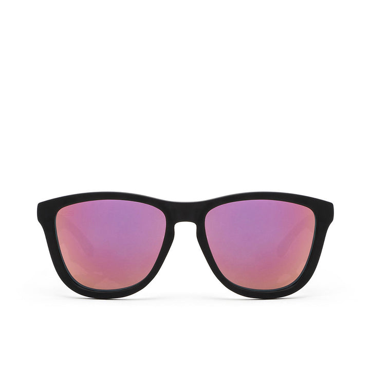 Square black nylon sunglasses, polarised lenses, Unisex, 54mm lens