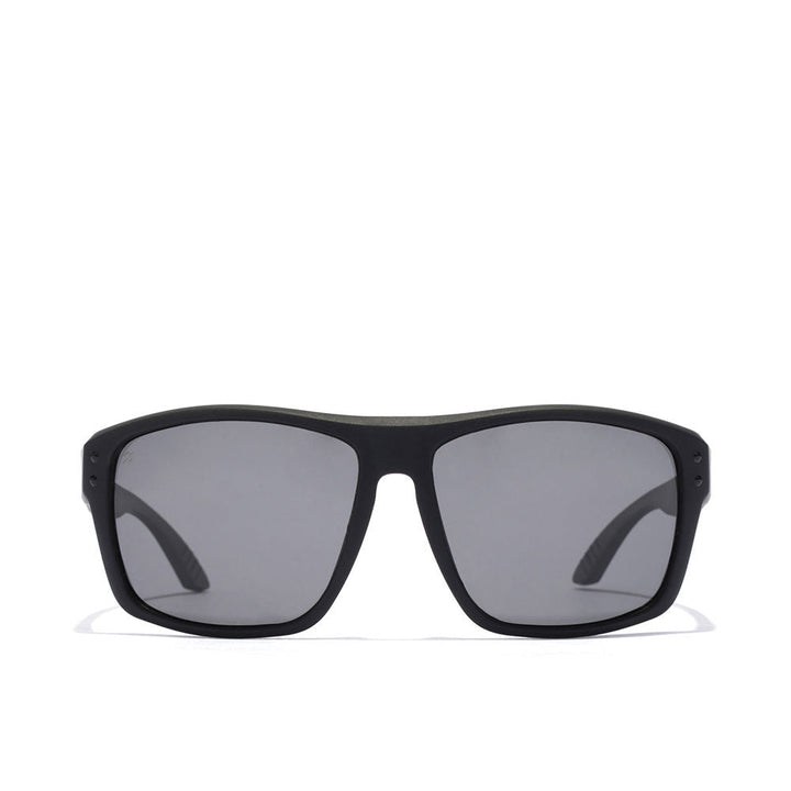 Black square Unisex sunglasses with polarised lenses and 135 mm temples
