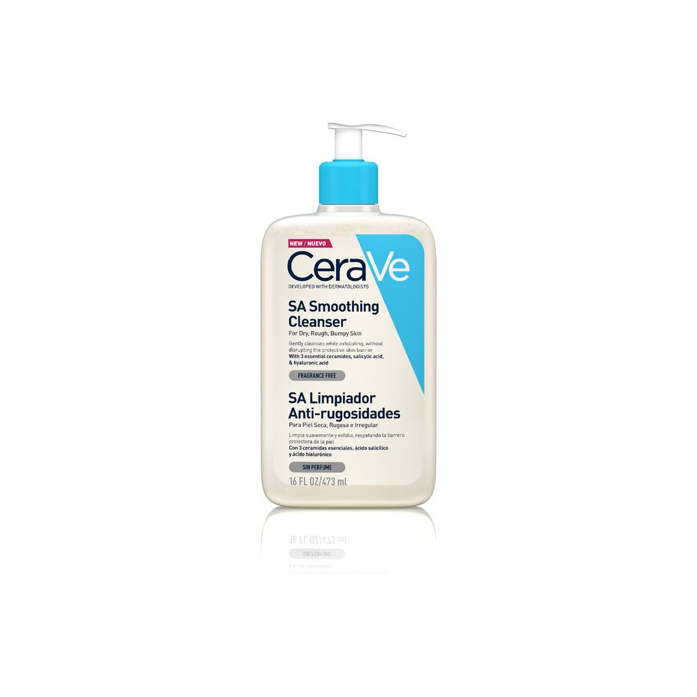 Transparent gel cleanser bottle, 473 ml, for textured very dry skin, fragrance‑free