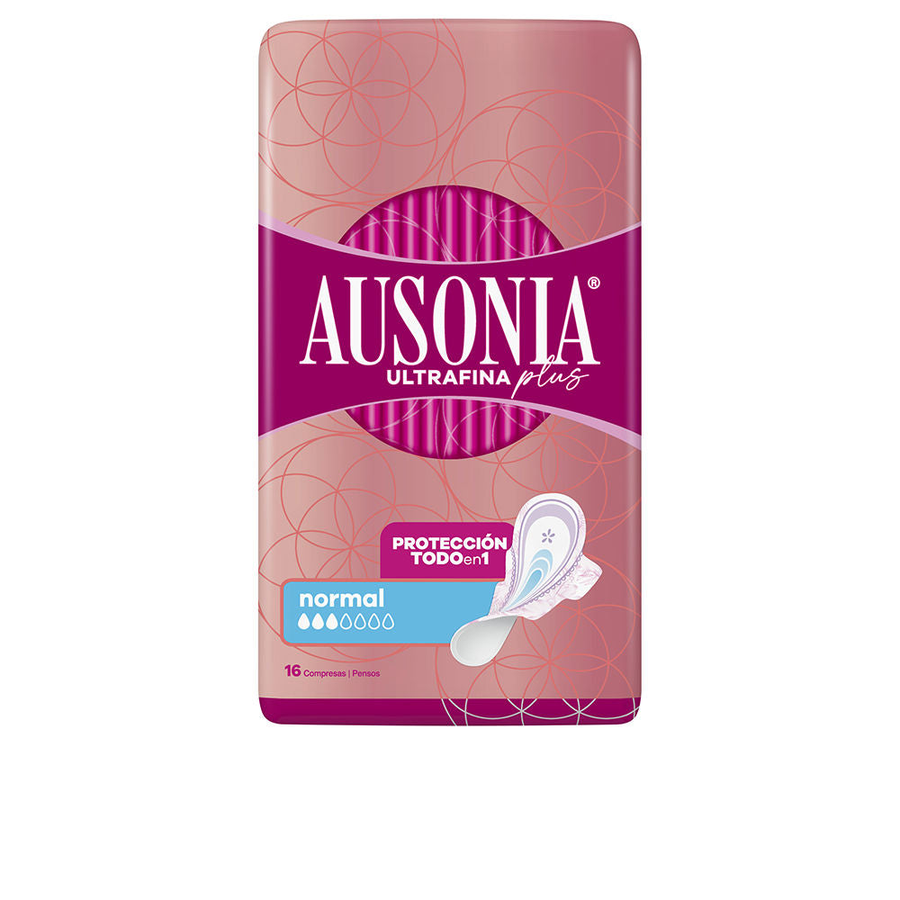 Pack of 16 ultra-fine winged sanitary pads for women, regular flow