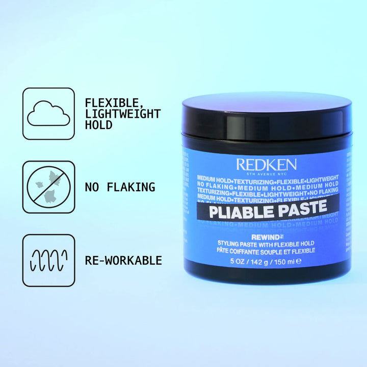 150 ml jar of lightweight, vegan texturising paste for Unisex styling
