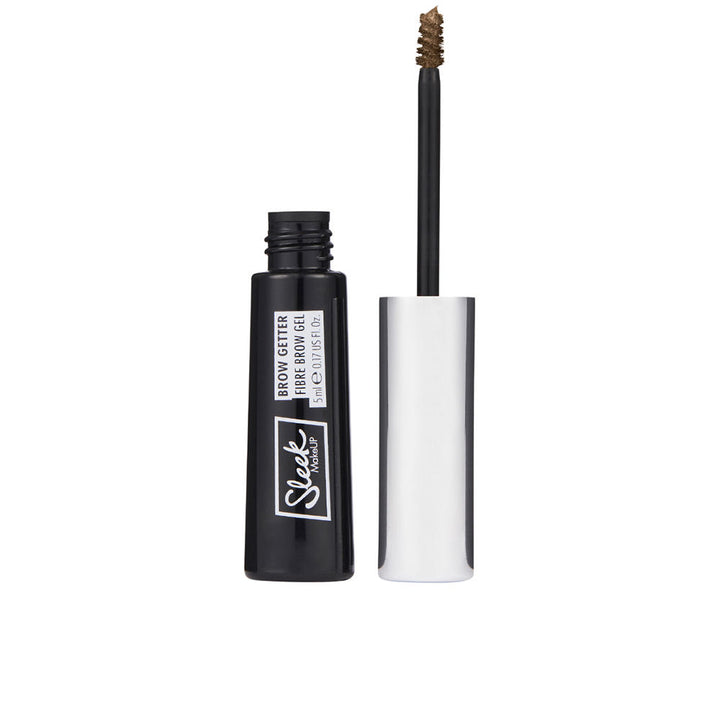 Small 5 ml tinted fibre brow gel with slim applicator, medium brown shade, Unisex