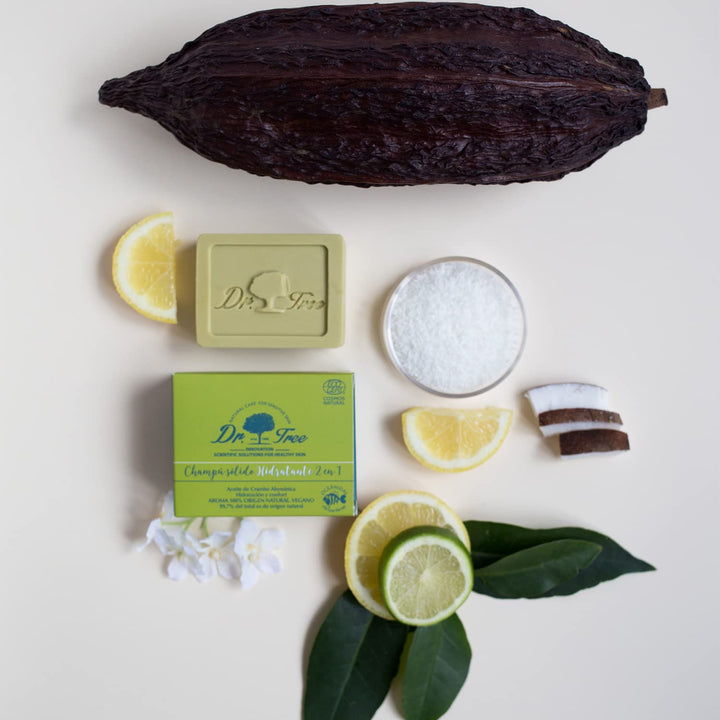 75 g solid hydrating shampoo bar with crambe oil, eco packaging, Unisex