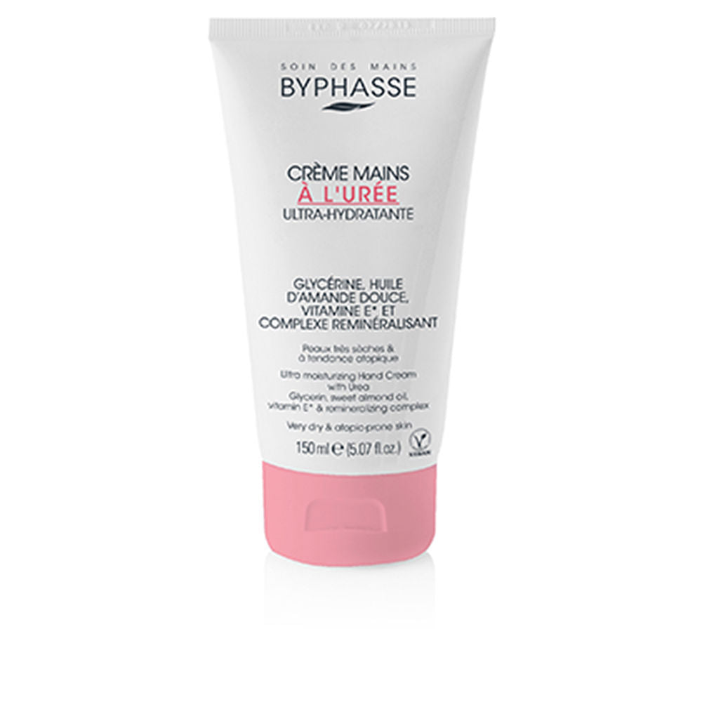 150 ml tube of urea hand cream with moisturising ingredients listed