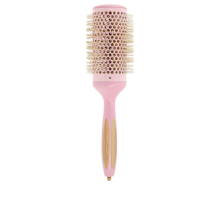 Round 52mm vented brush with bamboo handle and ionised nylon bristles