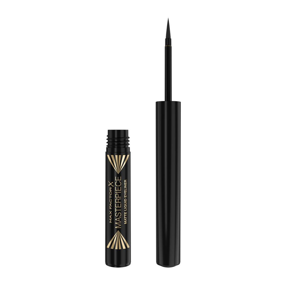 Black matte liquid eyeliner with fine precision wand, 1.7 ml