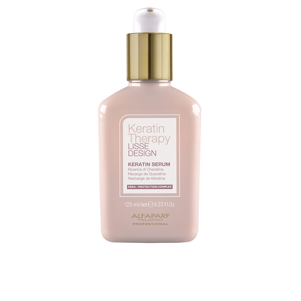 125 ml slim dispensing bottle of keratin and collagen smoothing fluid