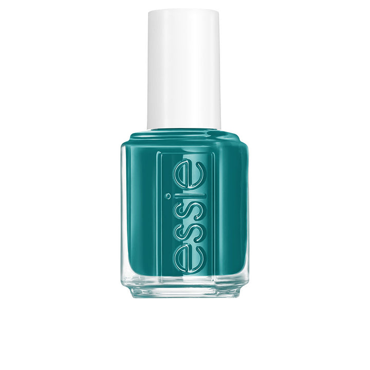Bottle of cream red nail lacquer, 13.5 ml, salon brush visible
