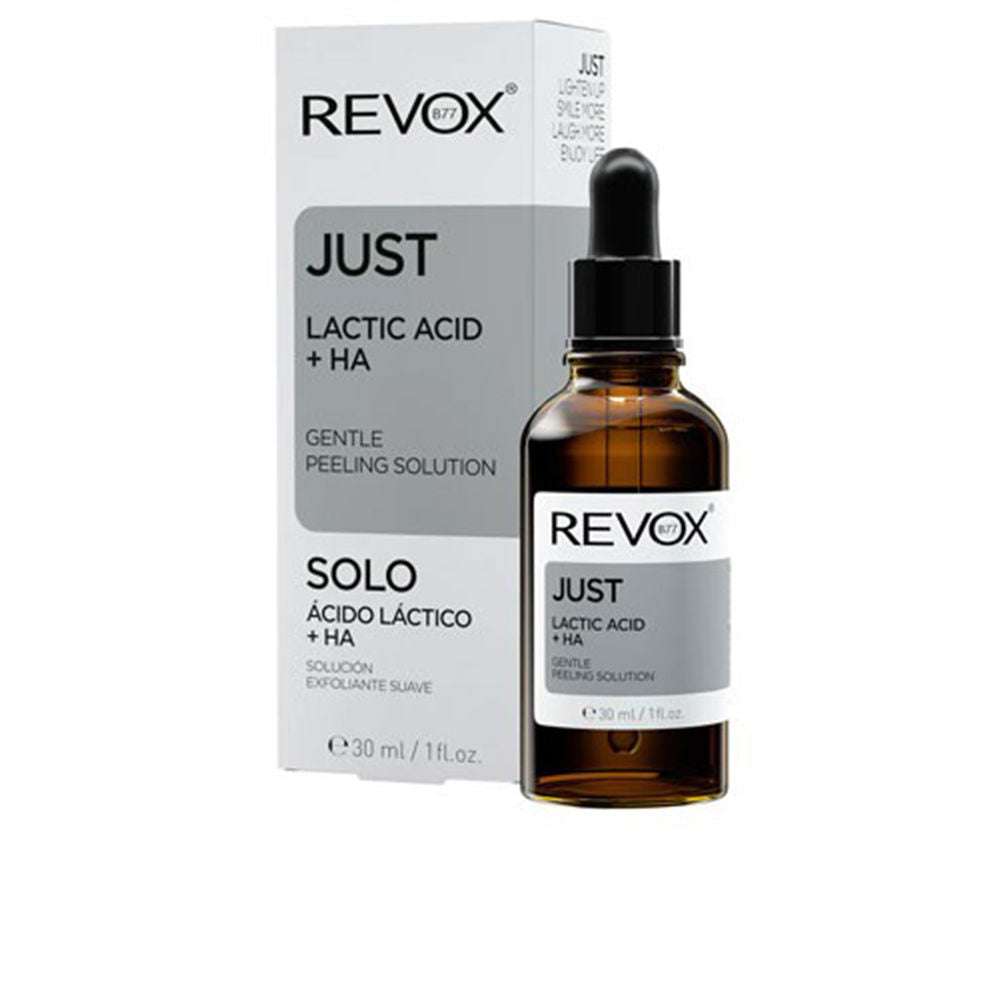 30 ml clear peeling solution bottle for women with lactic and hyaluronic acids
