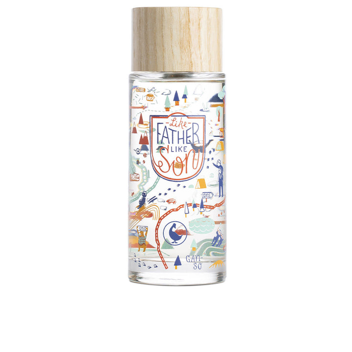 125 ml clear glass eau de toilette bottle with wooden cap, citrus-woody fragrance for Man