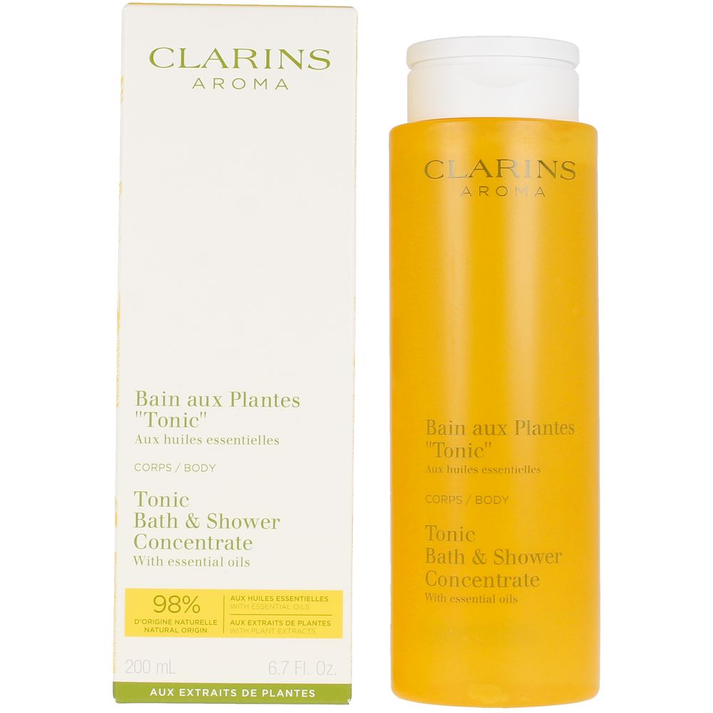 200 ml bottle of herbal tonic bath gel; mint and rosemary notes; refillable