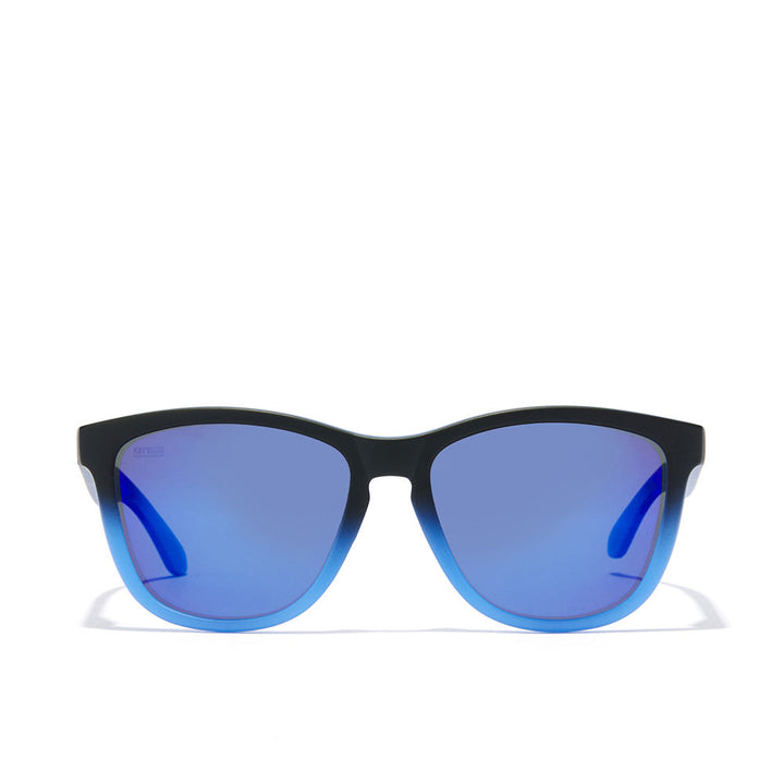 Unisex square black nylon sunglasses with polarised lenses, 54 mm lenses
