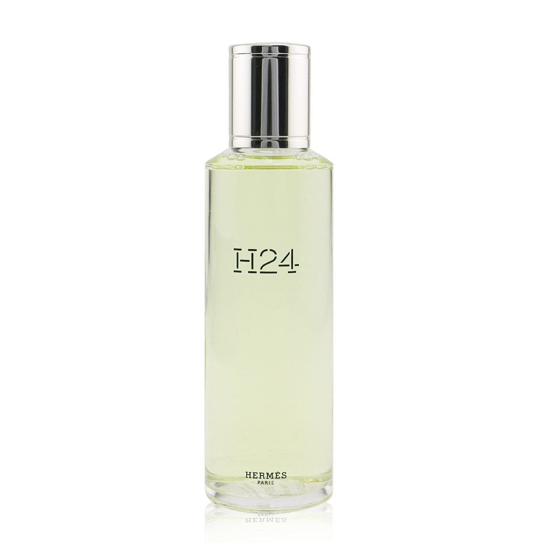 Clear 200 ml refillable eau de toilette bottle with lime accent, aromatic fougère notes