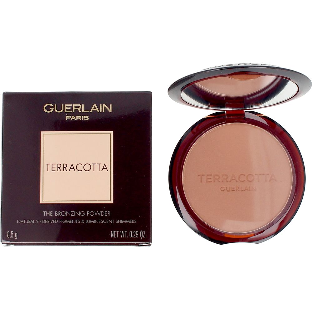 Compact Terracotta bronzing powder in light warm shade, refillable 8.5 g pan