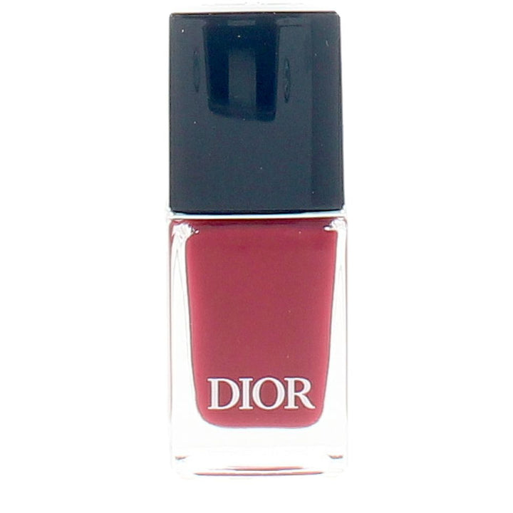 10 ml rose gel-effect nail lacquer with flat rounded brush, high-gloss finish