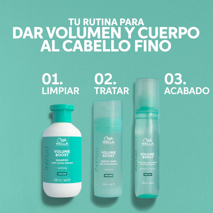 Clear spray bottle, lightweight volume mask, 145 ml for fine Unisex hair
