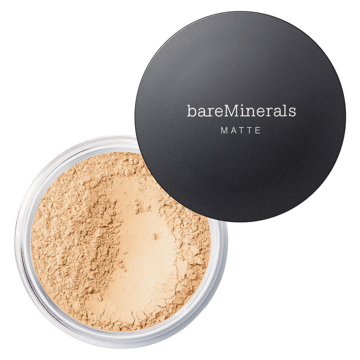 Loose mineral powder foundation jar with fine beige powder, 8 g, Golden Fair shade