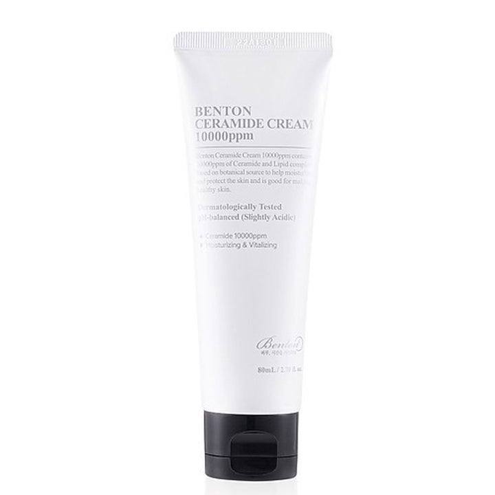 80 ml jar of lightweight ceramide face cream with subtle neroli scent