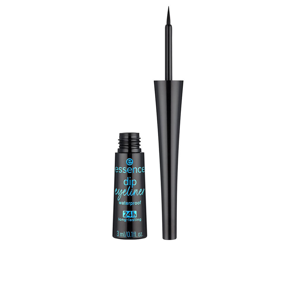 Sleek 3 ml black waterproof liquid eyeliner with fine precision tip, 24h wear