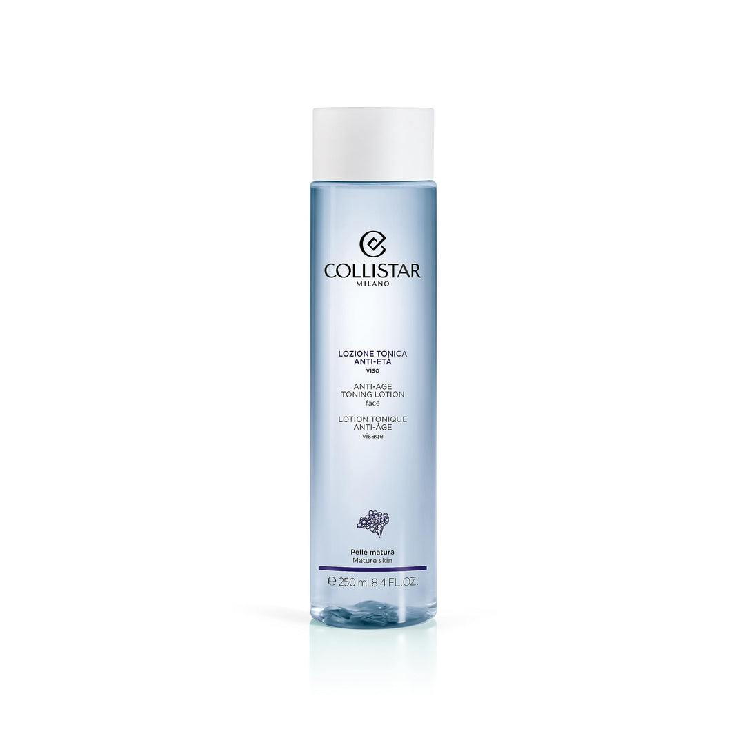 250 ml clear toning lotion bottle with Helichrysum and Viola extracts for Women