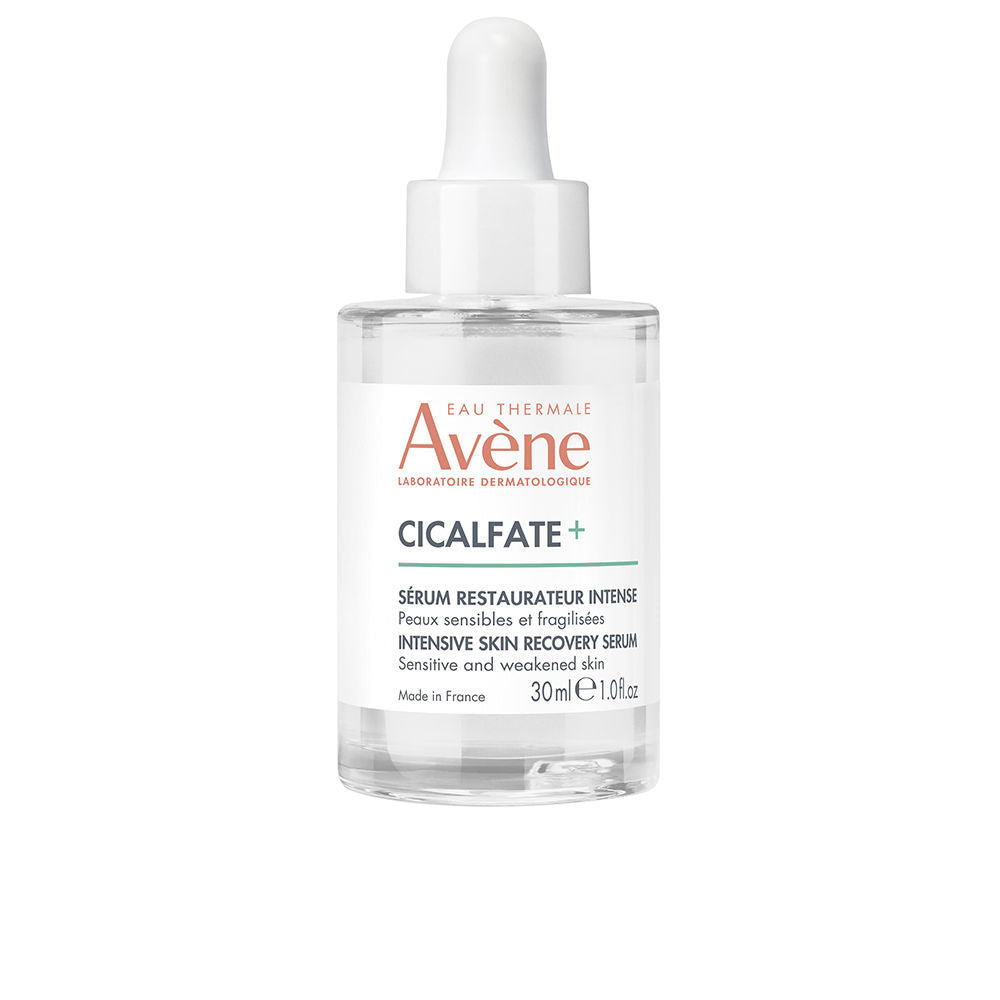 30 ml glass serum bottle with pump, pale liquid, clinical lab label
