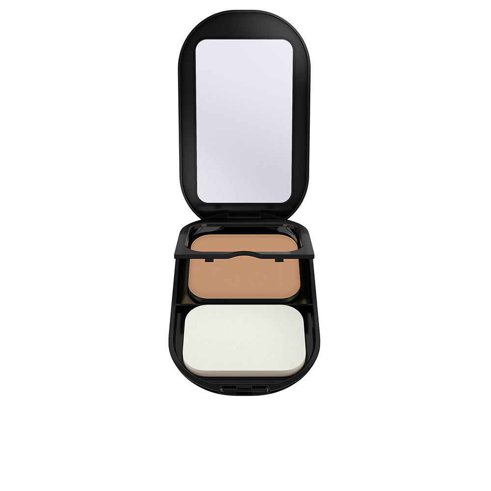 Compact pressed foundation in refill pan with sponge and mirror, shade 03 Natural, 10 g
