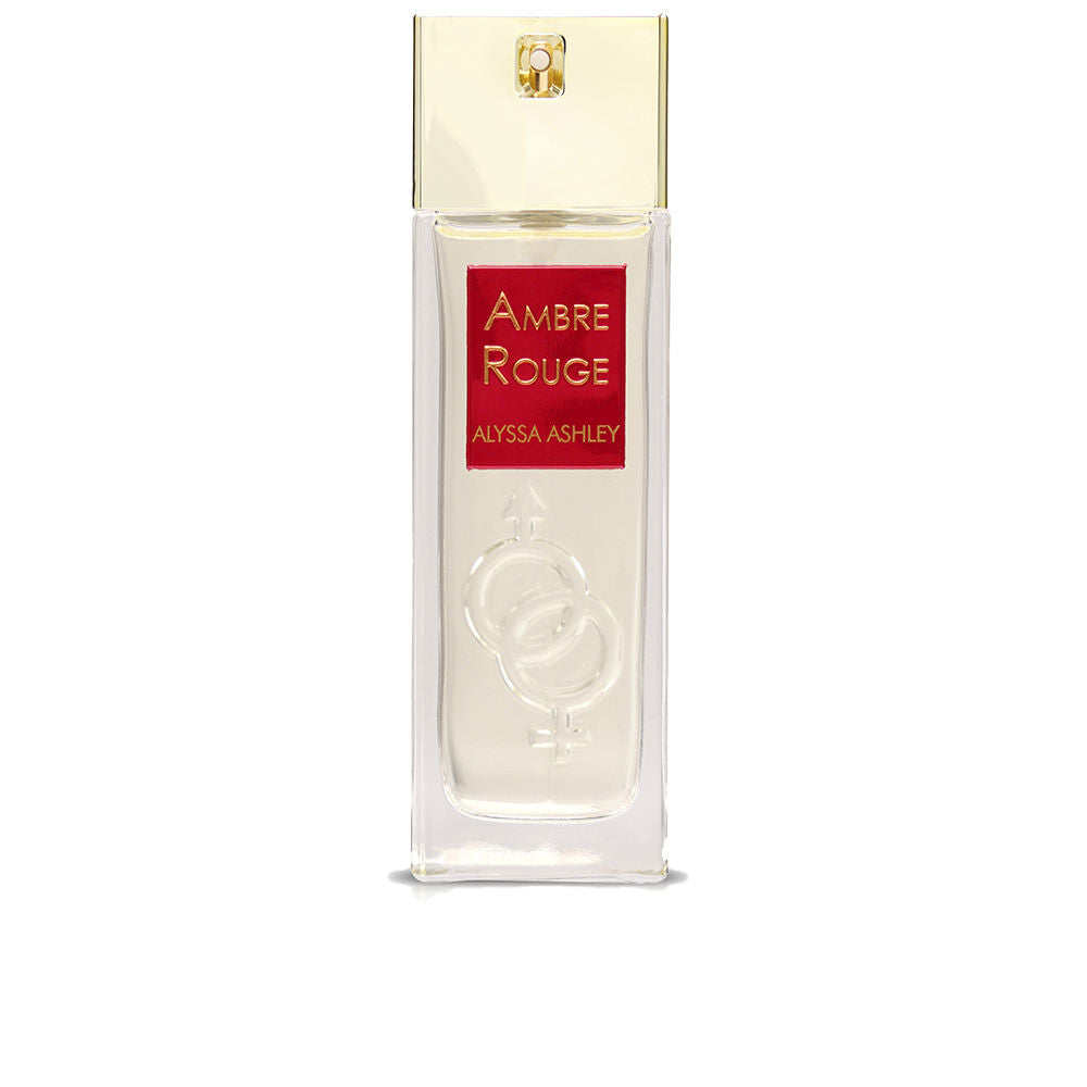 Glass perfume bottle of Amber Rouge EDP, 100 ml, berry amber fragrance, Unisex