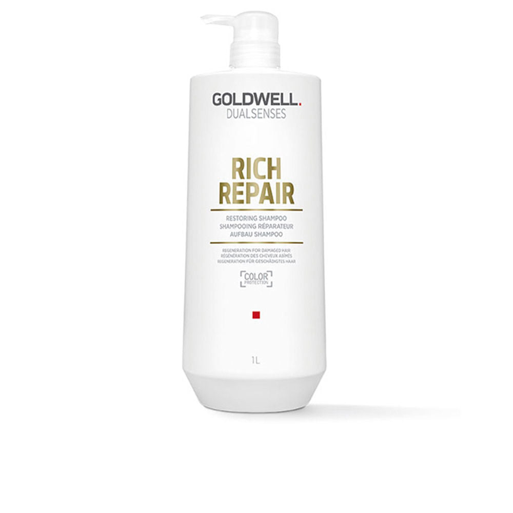 1,000 ml opaque shampoo bottle for damaged, colour-treated hair