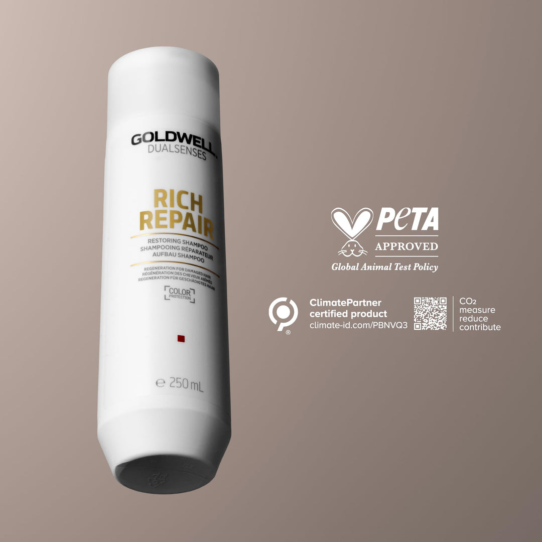 1,000 ml opaque shampoo bottle for damaged, colour-treated hair