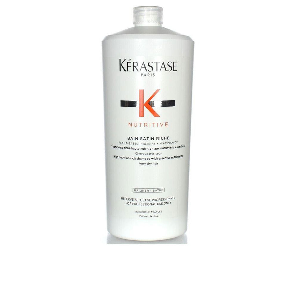 1,000 ml pump bottle of niacinamide and glycerin nourishing shampoo for dry hair, Unisex
