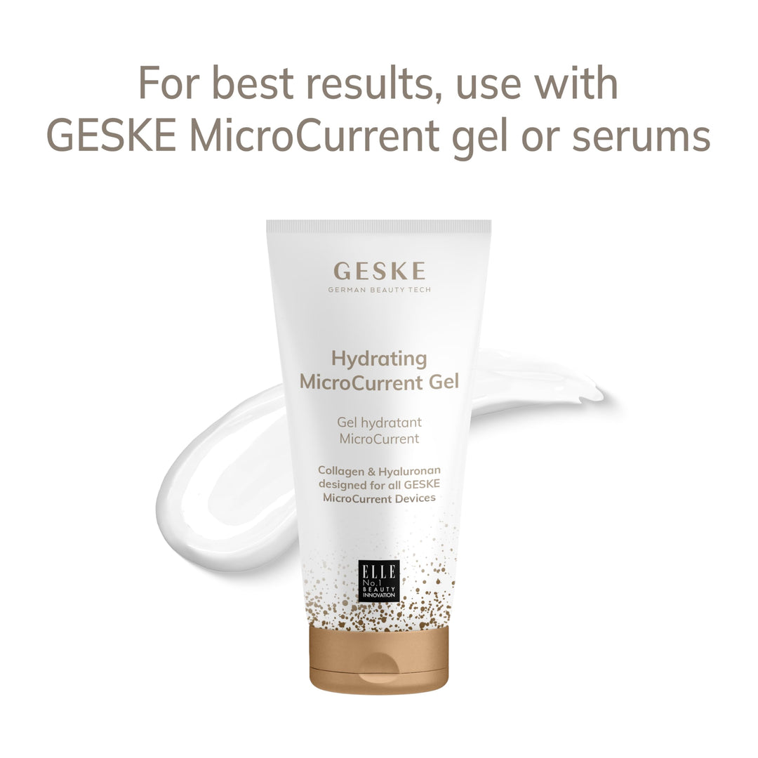 Black 6‑in‑1 microcurrent face‑lift pen with contour spheres and SmartApp guidance