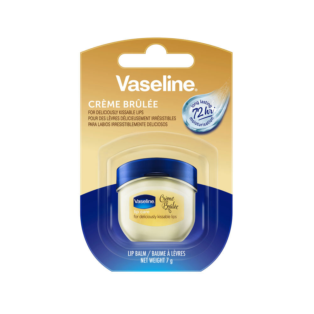 Small tin crème brûlée scented petrolatum lip balm, 7 g, Unisex