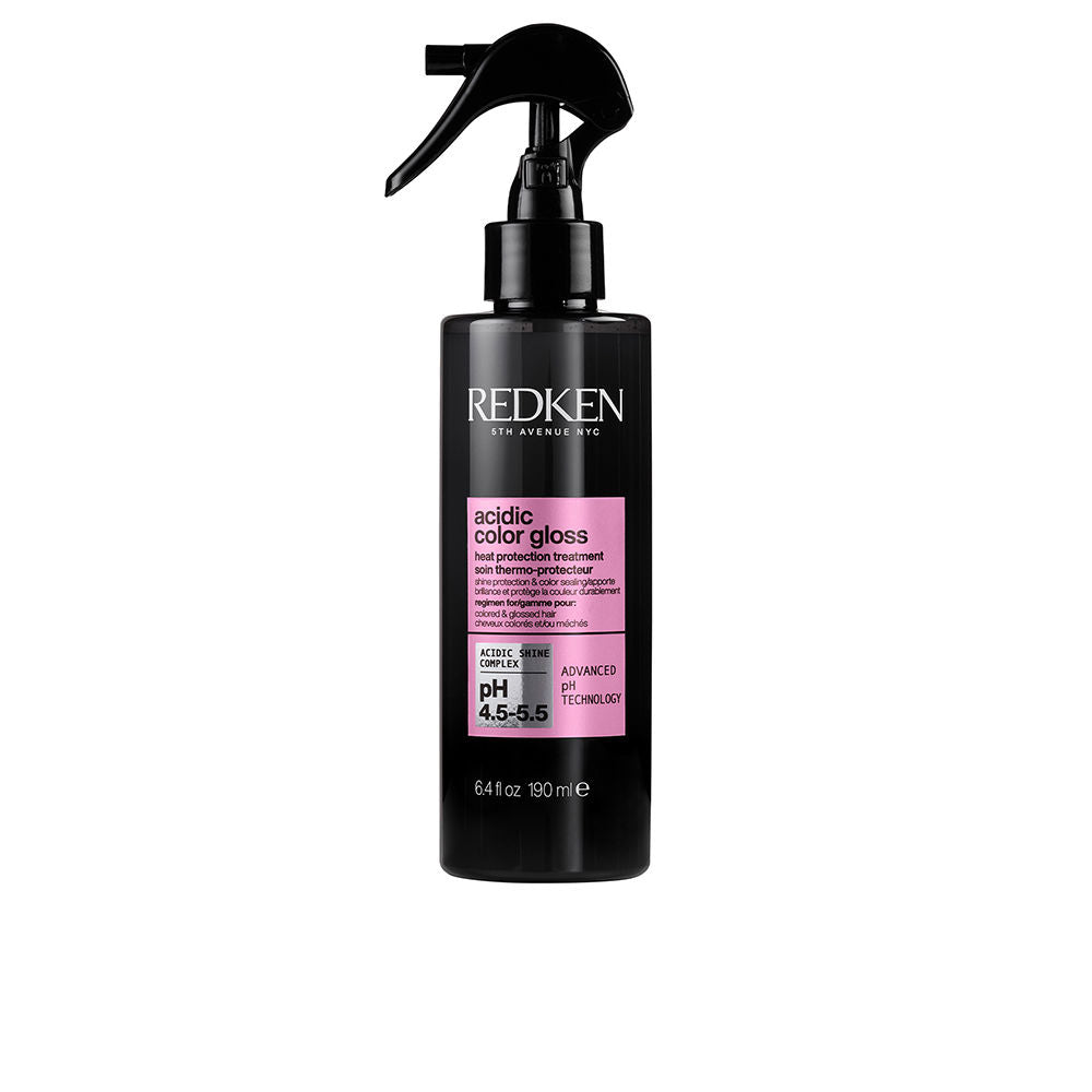 190 ml thermal spray bottle for coloured hair, unisex, glossy finish