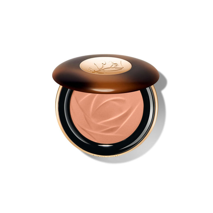 Compact matte bronzer with serum-infused powder, 10 g, warm neutral shade