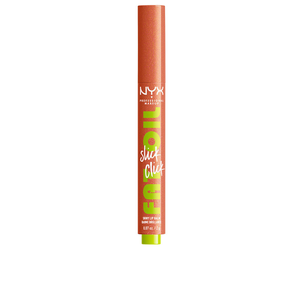 Slim glossy lip balm stick with soft pink-beige tone, 2 g compact tube