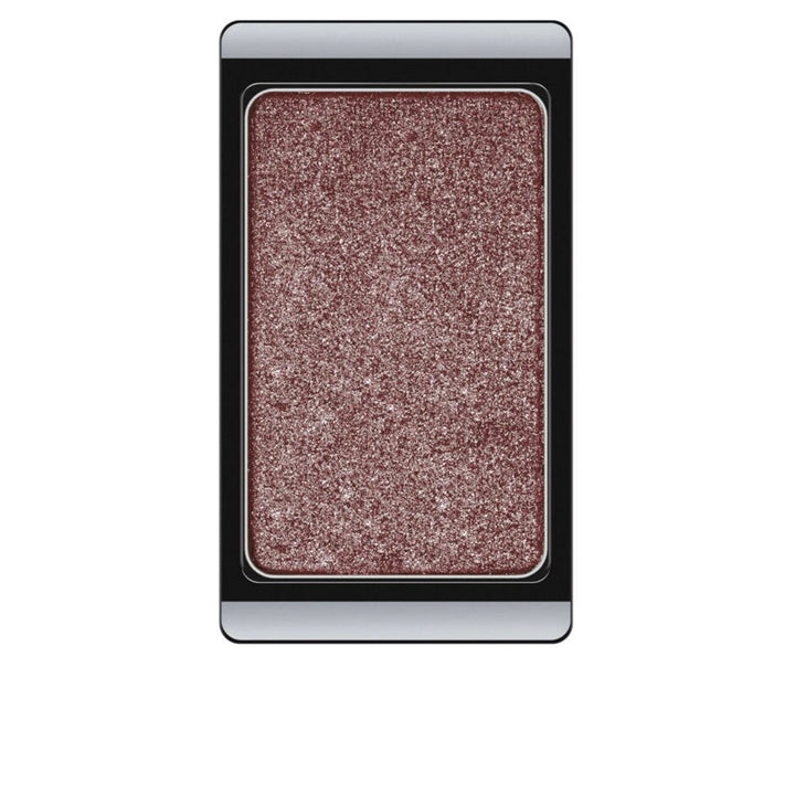 Compact refillable pressed eyeshadow in pearly rose 0.8 g, shimmer finish
