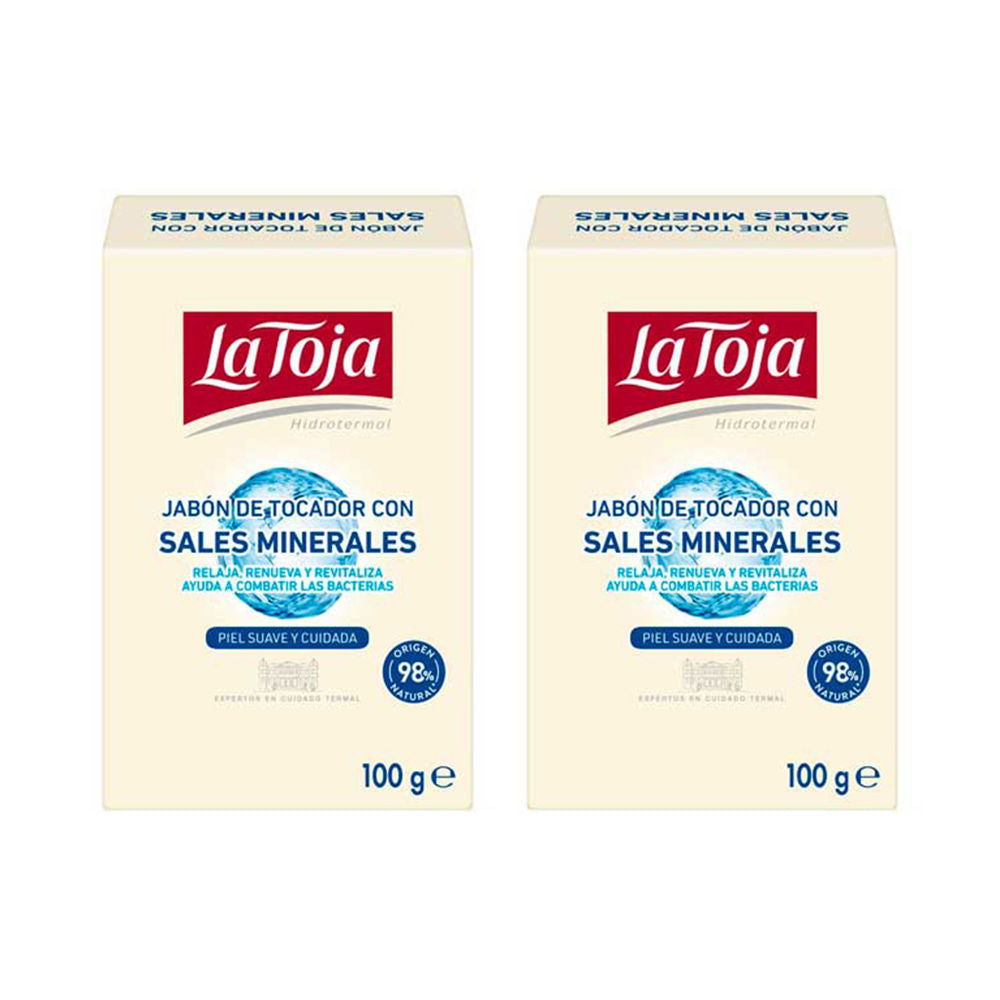 La Toja Hydrothermal hand soap bar producing soft foam for hydrated, supple hands