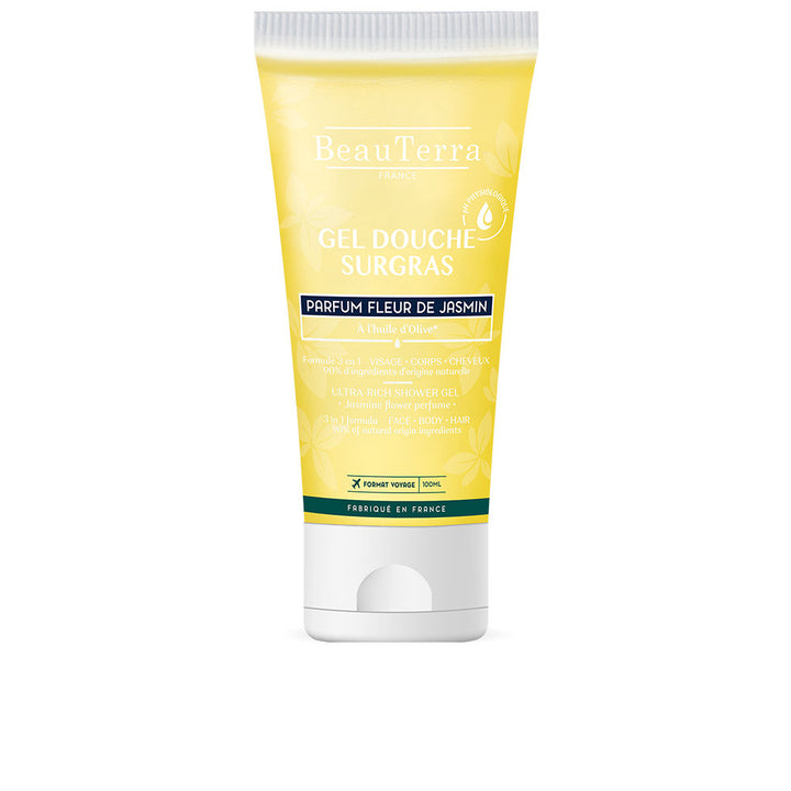 Bottle of Beauterra Jasmine 2-in-1 shower gel for hair and body
