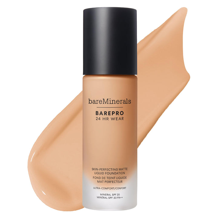 30 ml pump bottle of light liquid matte foundation, SPF 20, Unisex
