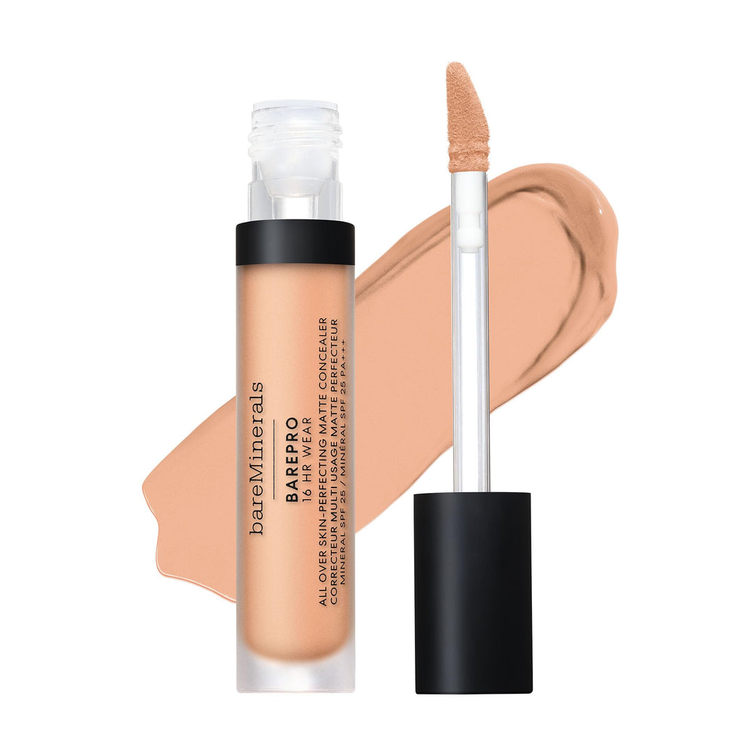 Tube of full-coverage mineral matte concealer, SPF 25, 7.5 ml, Fair shade