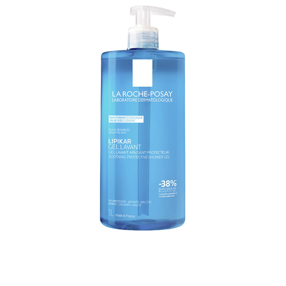 La Roche-Posay LIPIKAR Gel Lavant bottle, gentle soap-free shower gel for sensitive skin