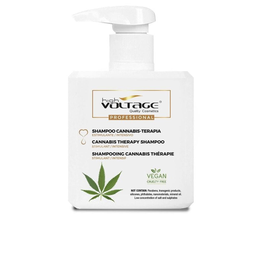 500 ml pump shampoo bottle, hemp seed therapy, Unisex hair care