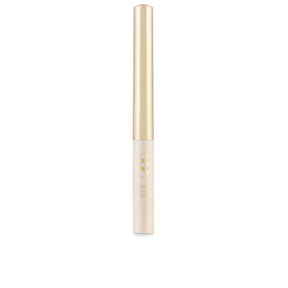 Sensilis Elegant gold and beige plastic eyeliner pen with slim tip, cylindrical shape and twist-off cap