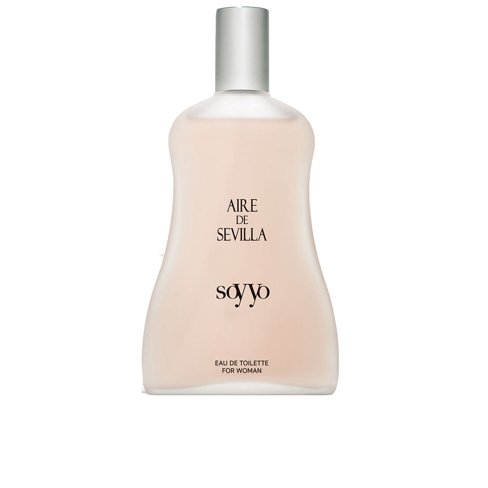 Bottle of Aire Sevilla perfume, floral-amber fragrance evoking refined femininity